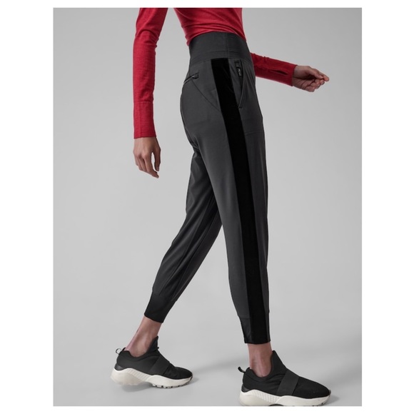 Athleta Venice Velvet Stripe Jogger - Picture 3 of 12